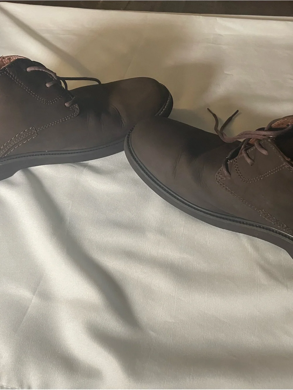 Clarks‎ Men's Brown Leather Lace-Up Boots waterproof